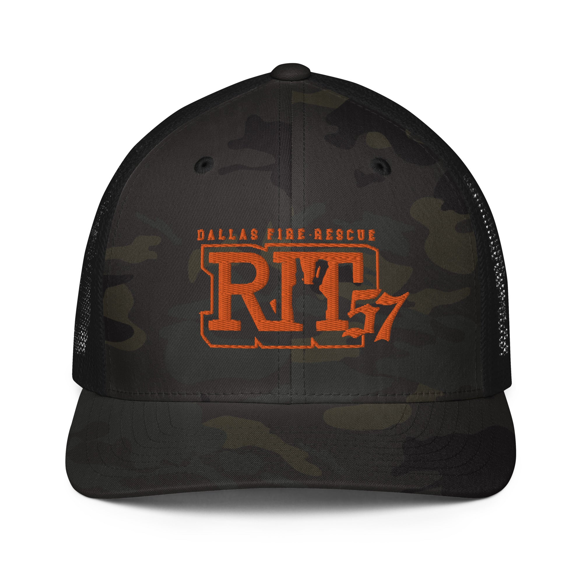 RIT 57 - Dark Camo - Closed-back trucker cap