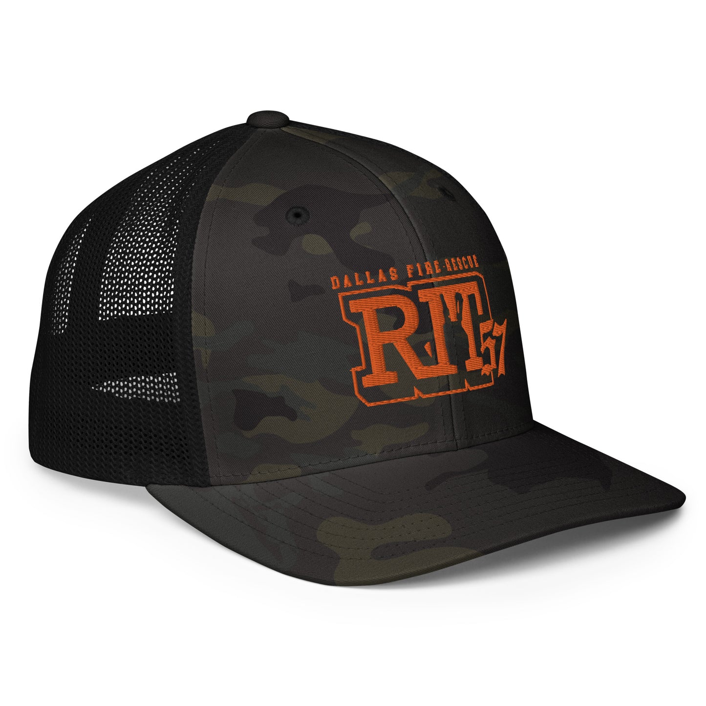 RIT 57 - Dark Camo - Closed-back trucker cap