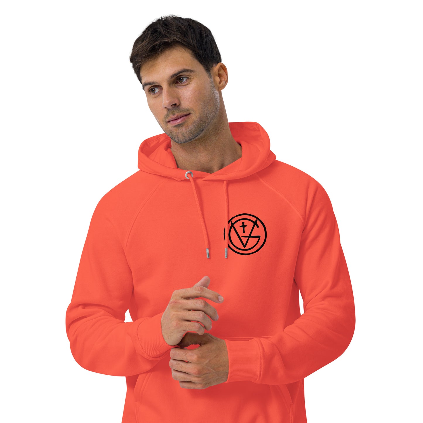 VGS - ORANGE - Unisex eco raglan hoodie